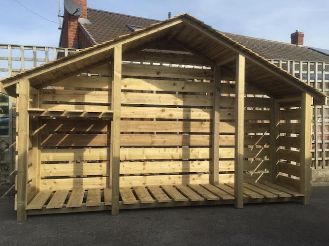 Bespoke timber log store