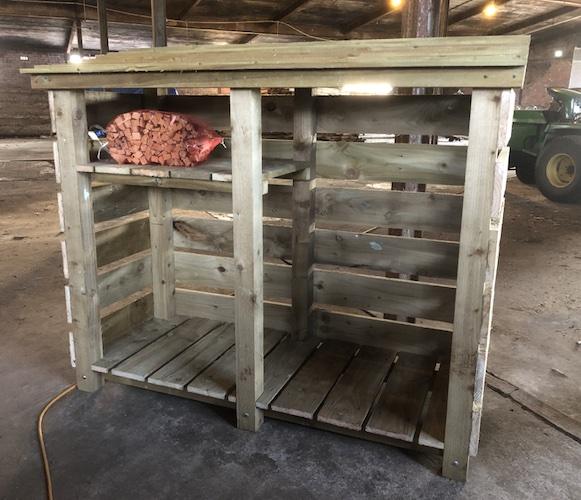 Custom made log stores in Uttoxeter